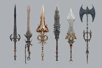 create custom weapon concept designs for your project