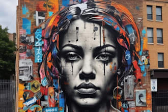 design custom graffiti text, tags, street art