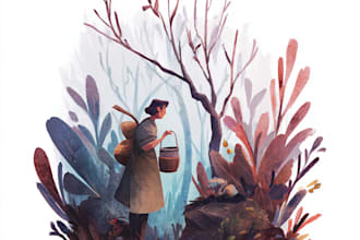 do paint a stylised watercolor illustration