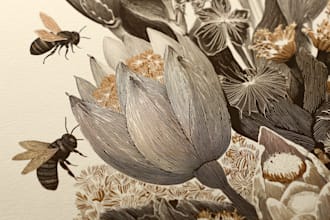 make any floral, animal or botanical art
