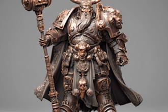 do model warhammer 40k character for you
