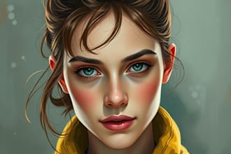 paint digital oil painting portrait