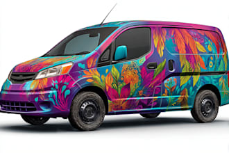 custom vehicle blueprint,outline template design for wrap