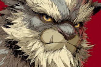 draw amazing furry anthro character or create