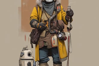 eate character art for you in star wars, video games
