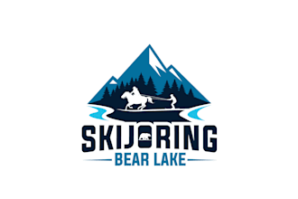 create a super adventure, travel, lake logo design