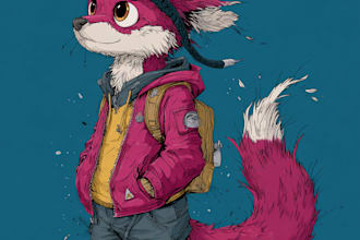 draw furry reference sheet, fursona character, reference