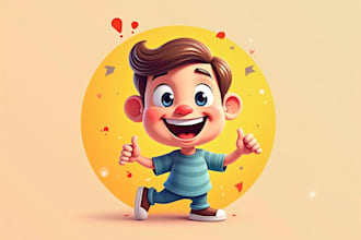 draw cartoon avatar, cartoon character, caricature, logo