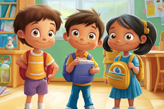 draw children illustrations for books