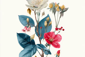 make botanical product illustration