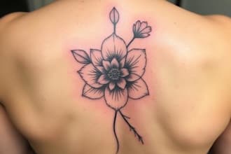 create a beautiful flower tattoo design for you