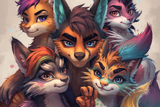 custom furry art for your characters
