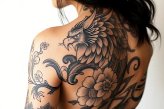 draw american traditional tattoo unique design by request