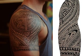 design a polynesian maori tribal tattoo