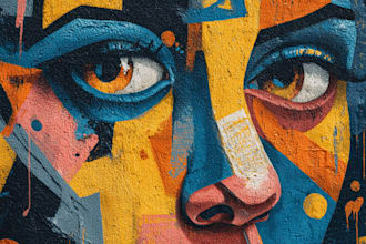 do illustration street art graffiti, abstract with my style