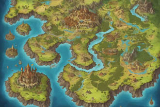 draw custom fantasy map for you
