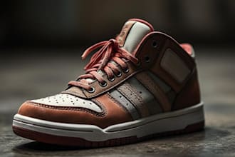 make shoe, sneakers, footwear 2d model and photorealistic