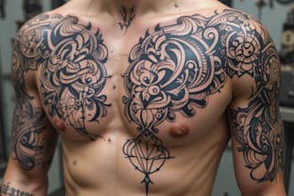 create a profesional tribal tattoo design