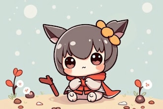 draw cute anime chibi art for your character or avatar