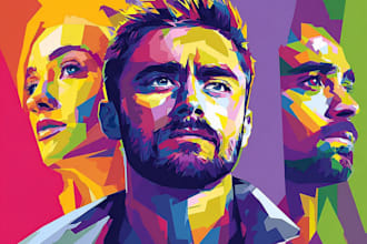 make a beautiful wpap pop art portrait