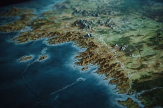 create event, tourist, and fantasy map illustration