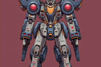 esign sci fi, cyberpunk, mecha character design for you