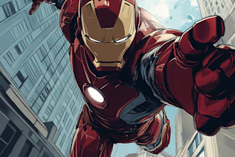 draw comic book illustration with comic book illustrator