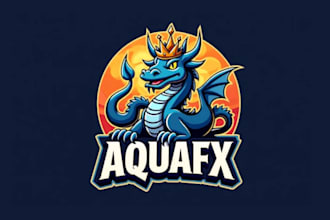 design hydra dragon mascot logo with express delivery