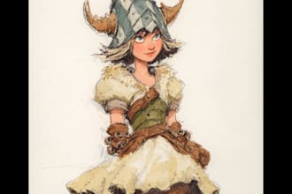 draw a fantastic female character