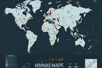 design business vector map of any location