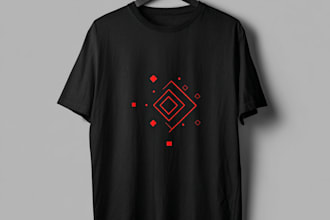 create a minimalist t shirt design for your brand