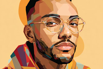 do vector art portrait face, vehicle