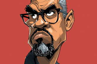 draw avatar big head cartoon caricature portrait