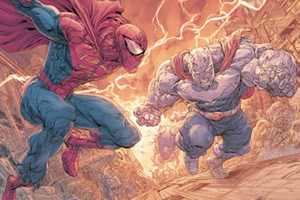 meke superhero comic character art
