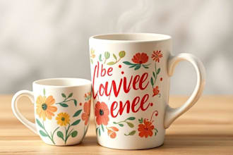 create amazing custom typographic mug designs in bulk