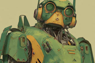 do star wars sci fi character, alien, robot, mecha art