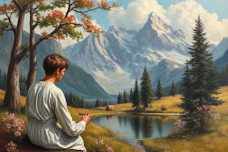 paint a replica of any painting in oil free shipping