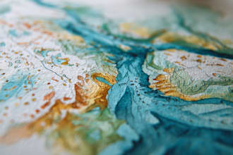 design elegant hand painted watercolor maps