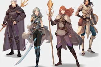 draw your rpg game character design