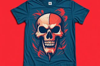 create streetwear design or t shirt design for clothing
