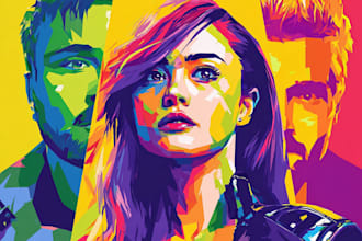 make a beautiful wpap pop art portrait