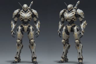 draw or design mechs robots concepts