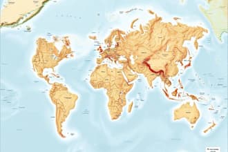 draw a unique vector or isometric map