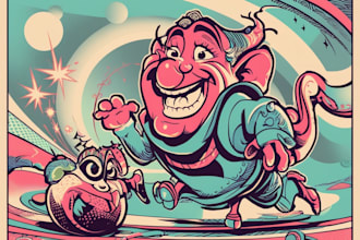 draw cute, simple and funny cartoon
