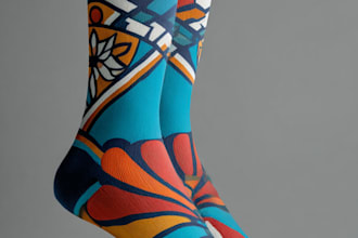 create beautiful socks design