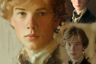digital oil smudge painting from your photo