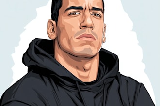 draw gta style vector cartoon portrait from your photo