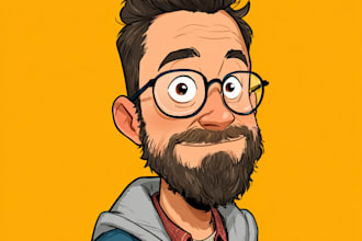 create mascot and custom caricature portrait