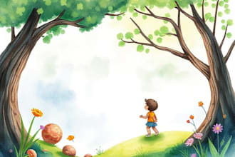 draw digital watercolor children book illustration