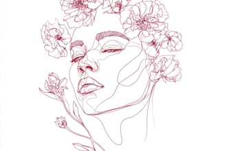 craft a beautiful botanical or floral illustration